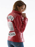 Americana Red Leather Jacket Pelle Pelle Jacket