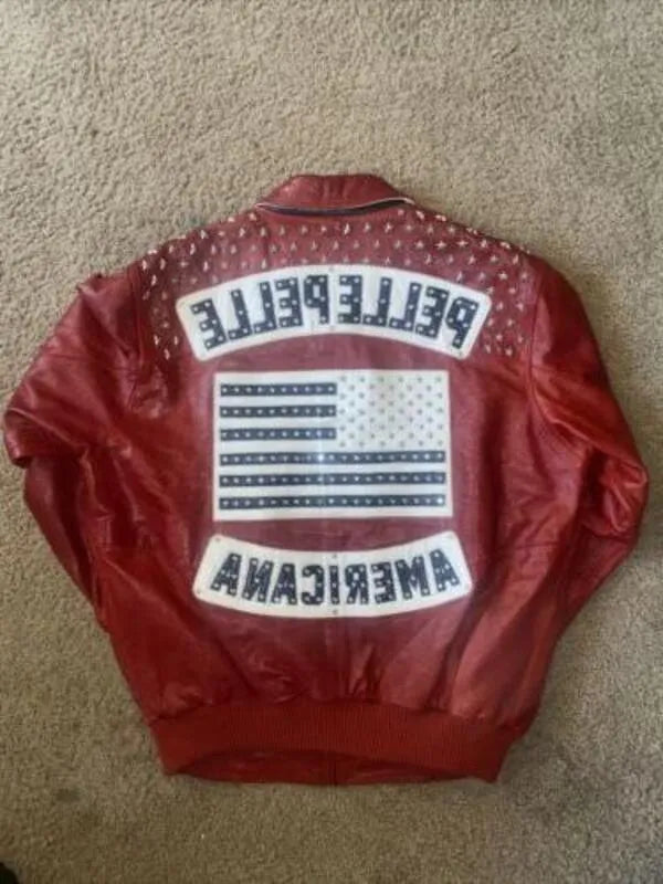 Americana Red Leather Jacket Pelle Pelle Jacket